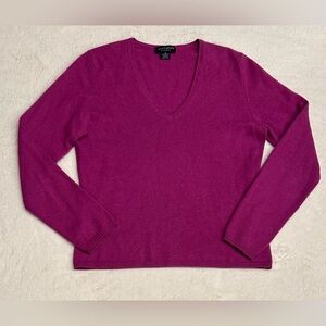 Ann Taylor Cashmere Women’s Sweater Plum M